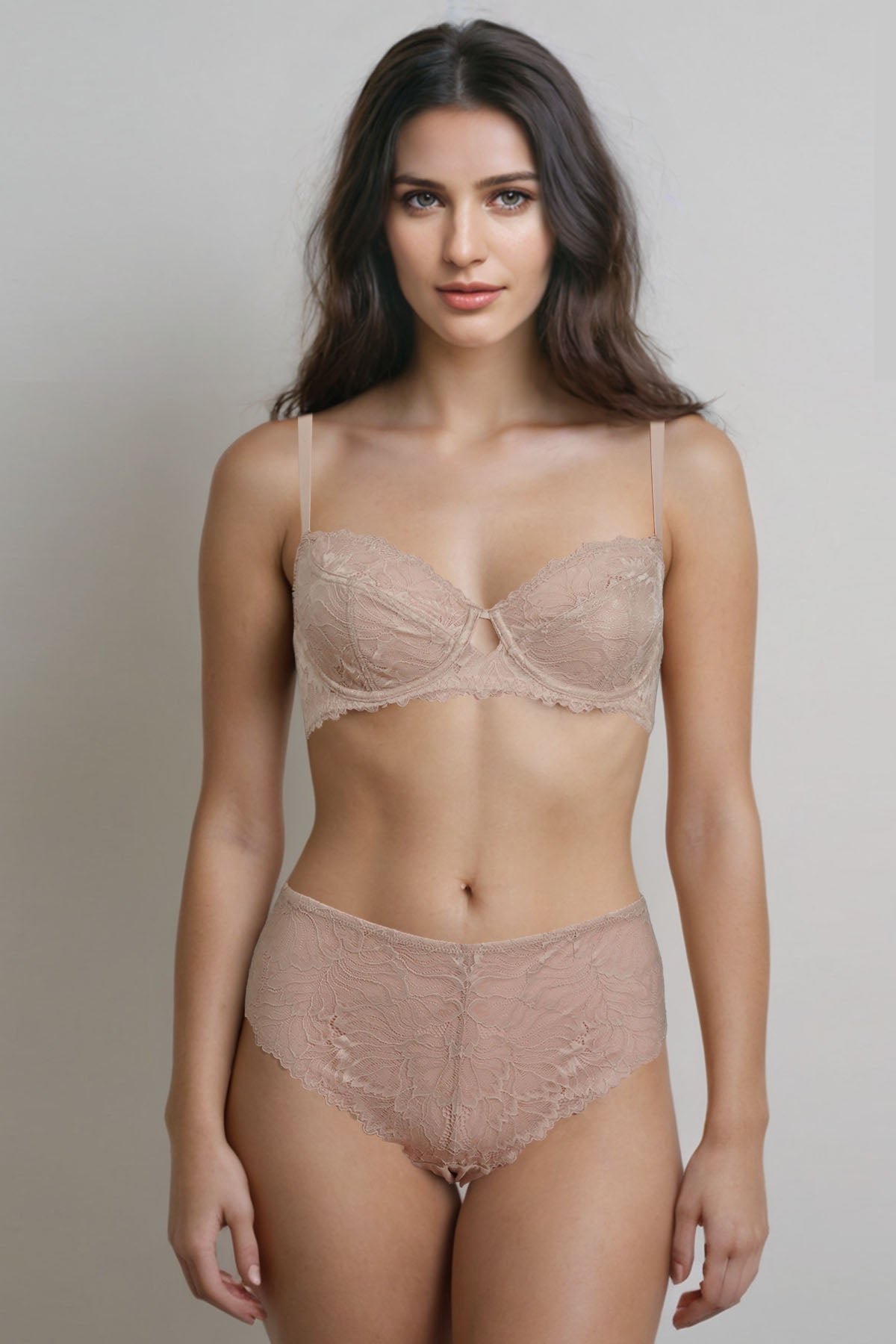 BLS | Edwina Wired And Non Padded Lace Bra Set | Skin | Best Price in Pakistan original skincare product Pakistan