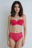 BLS | Eliana Wired And Padded Strapless Lace Bra Set | Red | Best Price in Pakistan original skincare product Pakistan
