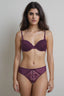BLS | Emma Wired And Padded Lace Bra Set | Burgundy | Best Price in Pakistan original skincare product Pakistan