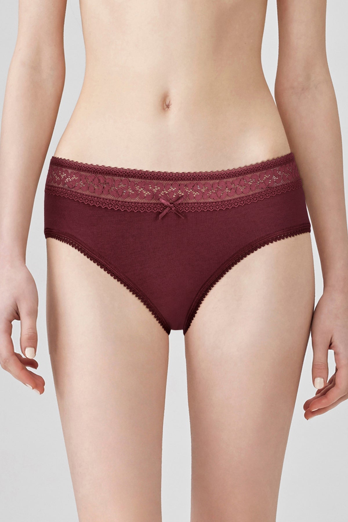 BLS | Papillon Cotton Panty | Burgundy | Best Price in Pakistan original skincare product Pakistan مرکزی تصویر