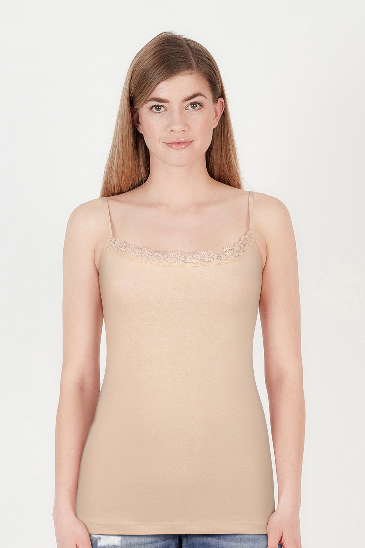 BLS | Zendaya Stretchable Cotton Camisole | Beige | Best Price in Pakistan original skincare product Pakistan