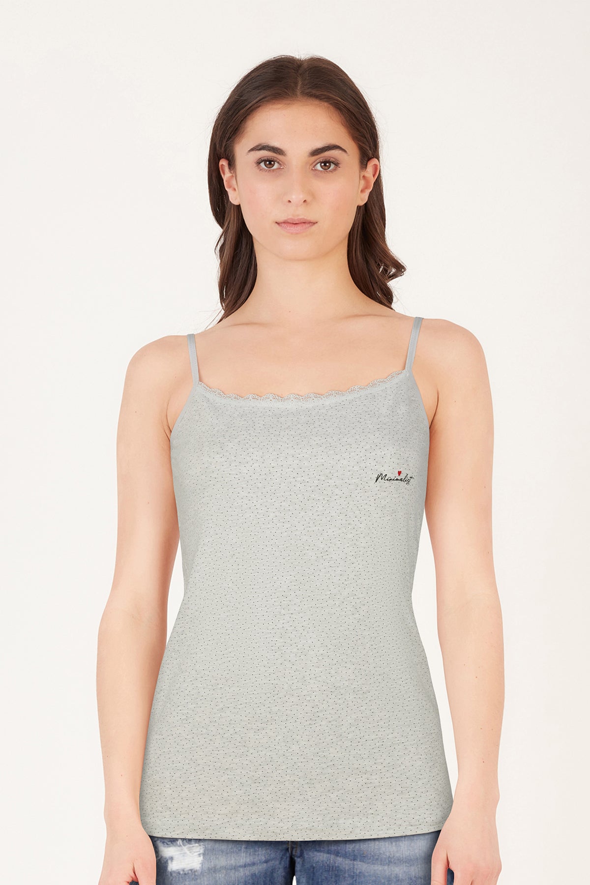 BLS | Zorica Stretchable Cotton Camisole | Grey | Best Price in Pakistan original skincare product Pakistan