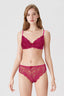 BLS | Antonia Wired And Pushup Lace Bra Set | Cherry | Best Price in Pakistan original skincare product Pakistan