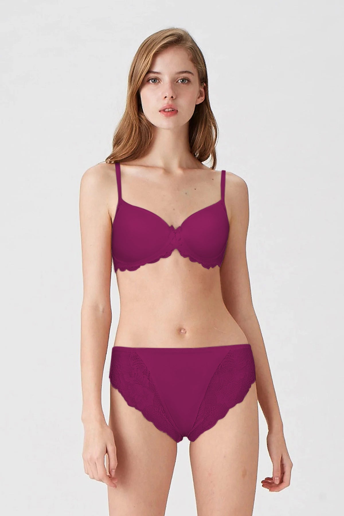 BLS | Breathable Wired And Light Padded Bra | Ruby | Best Price in Pakistan original skincare product Pakistan مرکزی تصویر