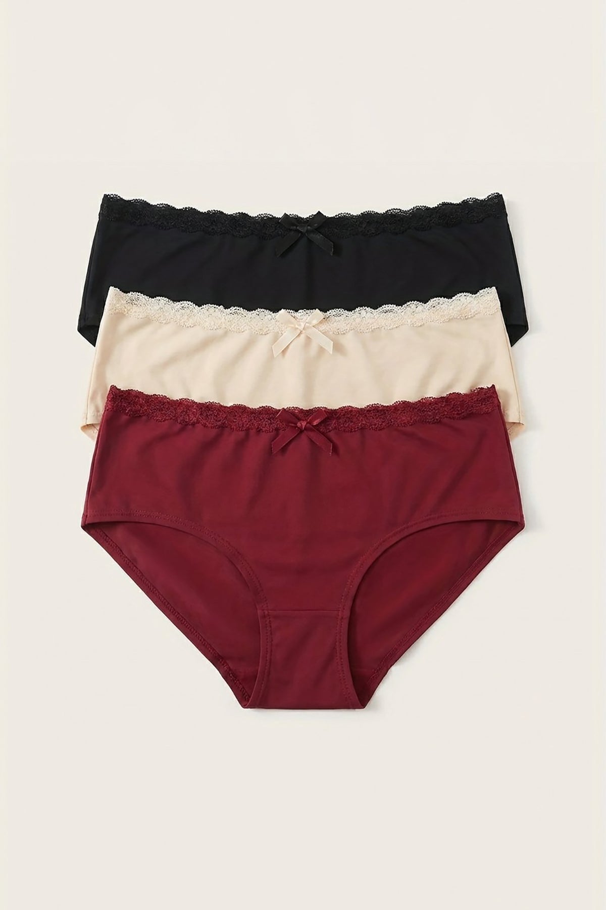 BLS | Cotton Panty Pack Of 3 | Negro-Merlot-Shifting Sand | Best Price in Pakistan original skincare product Pakistan مرکزی تصویر