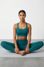 BLS | Eleanor Padded Sports Bra And Tights Set | Green | Best Price in Pakistan original skincare product Pakistan