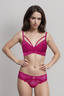 BLS | Eula Non Padded Lace Bralette Set | Shocking Pink | Best Price in Pakistan original skincare product Pakistan