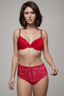 BLS | Everly Wired And Padded Lace Bra Set | Red | Best Price in Pakistan original skincare product Pakistan
