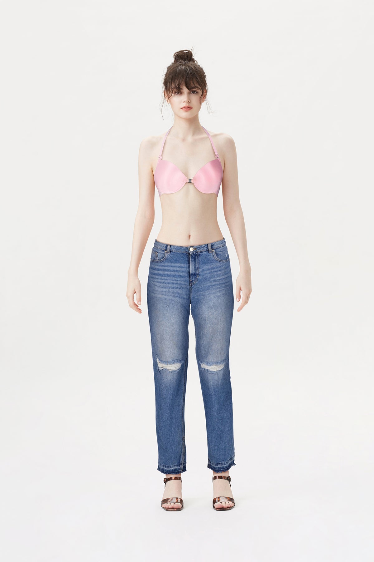 BLS | Frida Wired And Pushup Bra | Pink | Best Price in Pakistan original skincare product Pakistan Main image