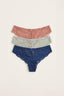 BLS | Lace Panty Pack Of 3 | Navy-Rose Dawn-Country Air | Best Price in Pakistan original skincare product Pakistan
