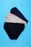 BLS | Paola Low Rise Cotton Panty | Navy Blue, Black, Skin | Pack of 3 | Best Price in Pakistan original skincare product Pakistan