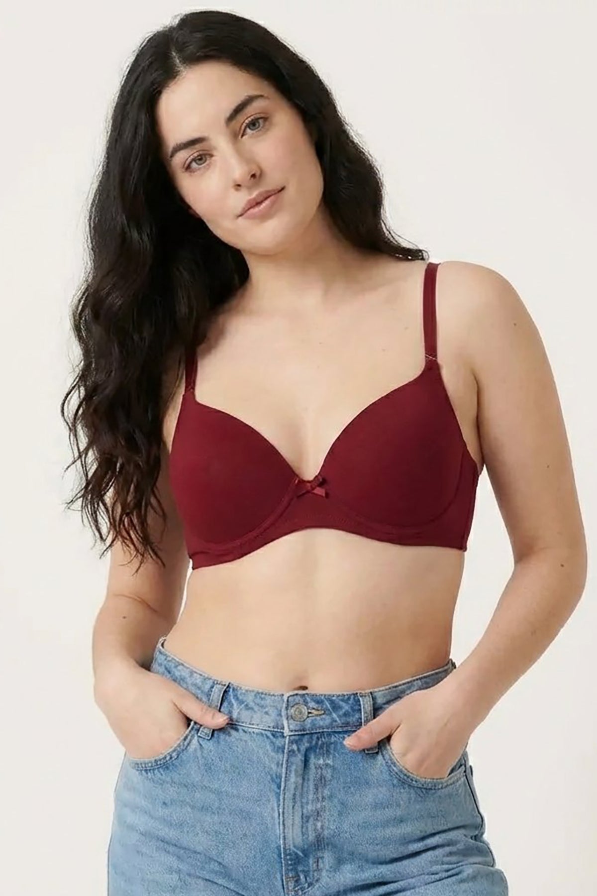 BLS | Pero Wired And Padded Cotton Bra |  Maroon | Best Price in Pakistan original skincare product Pakistan