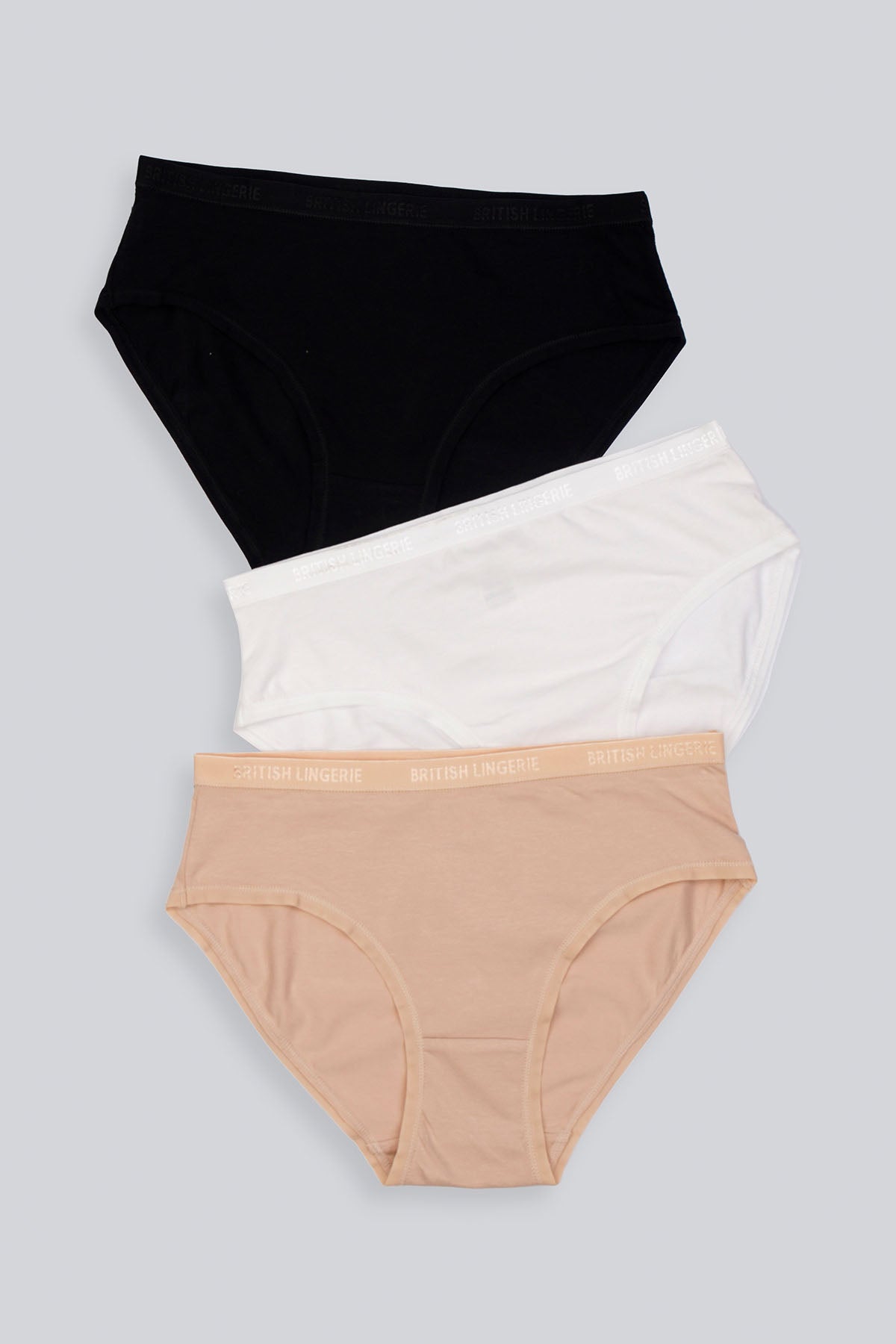 BLS | Pamela Cotton Panty | Skin, White, & Black | Pack Of 3 | Best Price in Pakistan original skincare product Pakistan