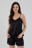 BLS | Satin Lace Shorts Set | Night Black | Best Price in Pakistan original skincare product Pakistan