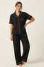 BLS | Short sleeves with long pants Pajama Set | Black | Best Price in Pakistan original skincare product Pakistan