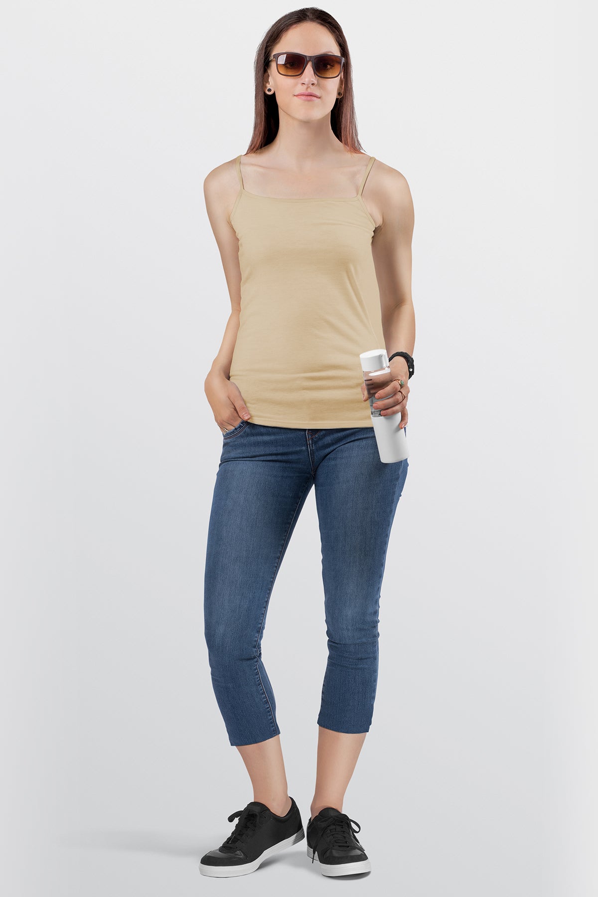 BLS | Colleen Stretchable Cotton Camisole | Beige | Best Price in Pakistan original skincare product Pakistan