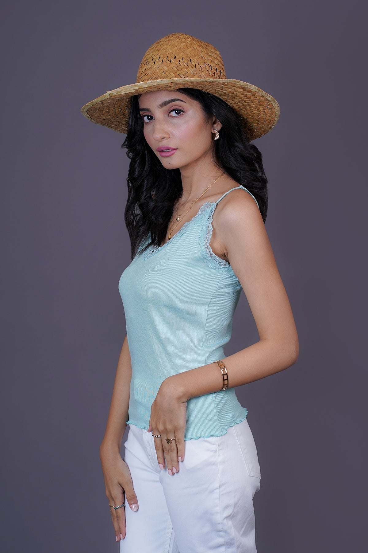 BLS | Ayleen Lace Camisole | Mint | Best Price in Pakistan original skincare product Pakistan مرکزی تصویر