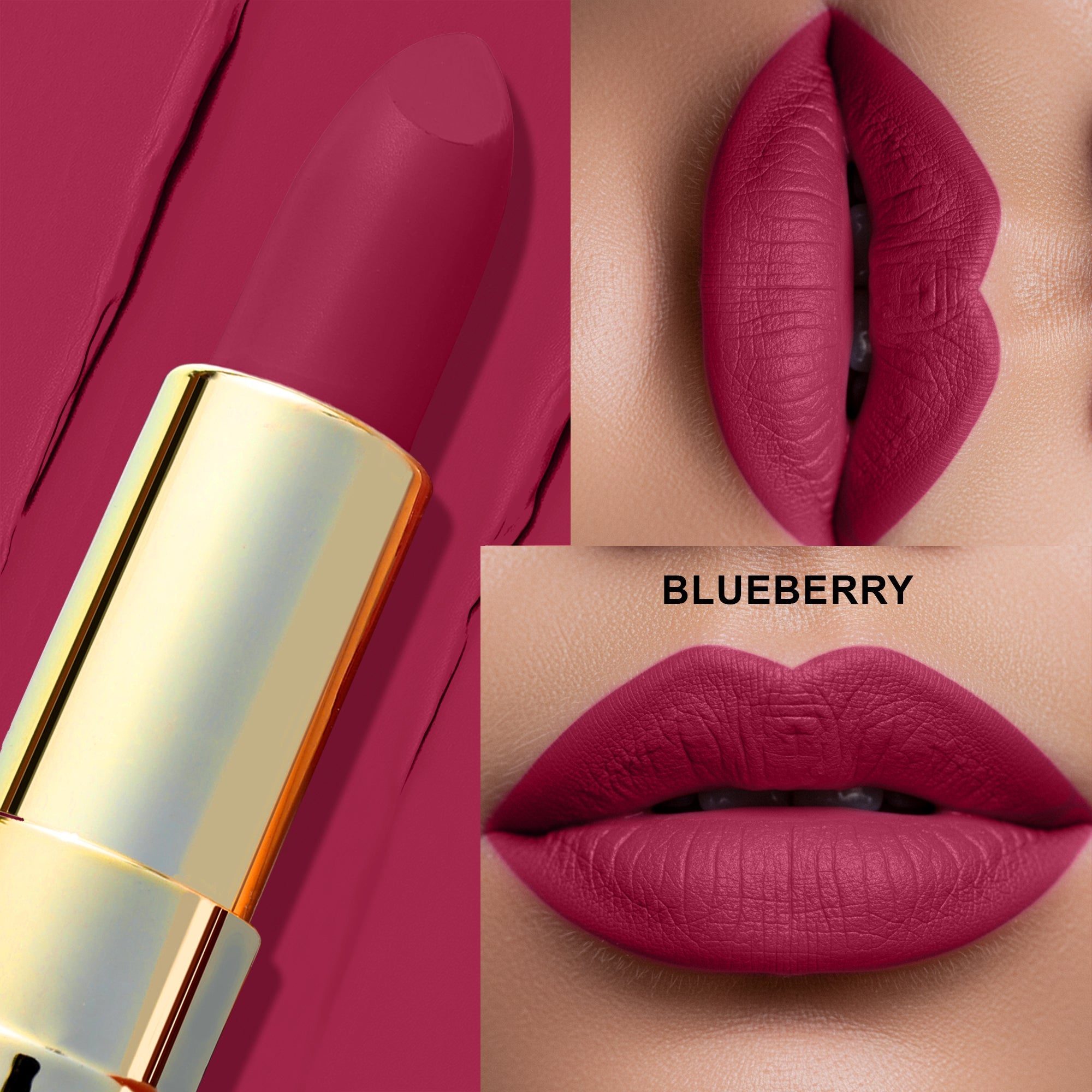 BBA By Suleman | Florence Velvet Matte Lipstick | Blueberry | Best Price in Pakistan original skincare product Pakistan