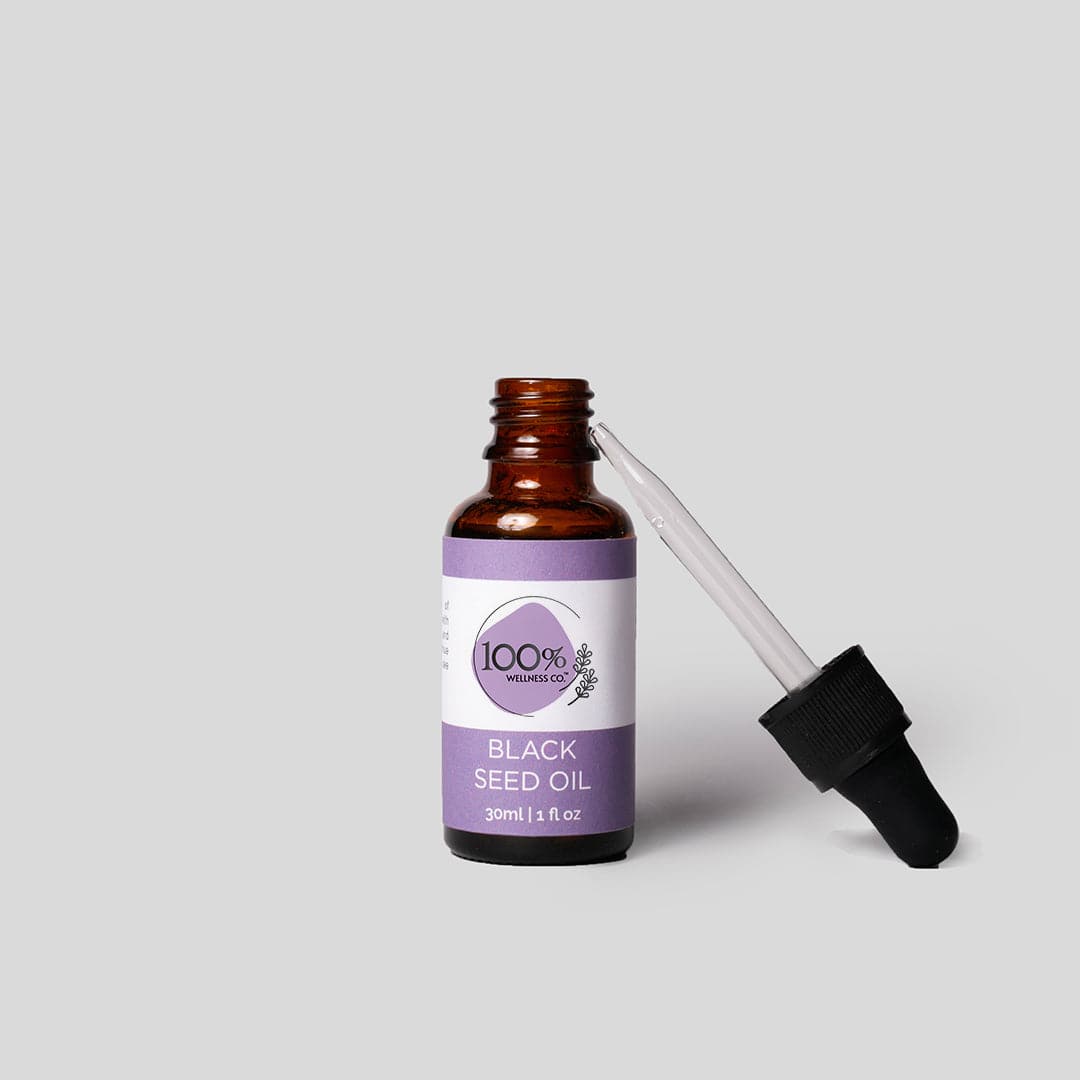 100% Wellness Co Black Seed Oil | Best Price in Pakistan original skincare product Pakistan مرکزی تصویر