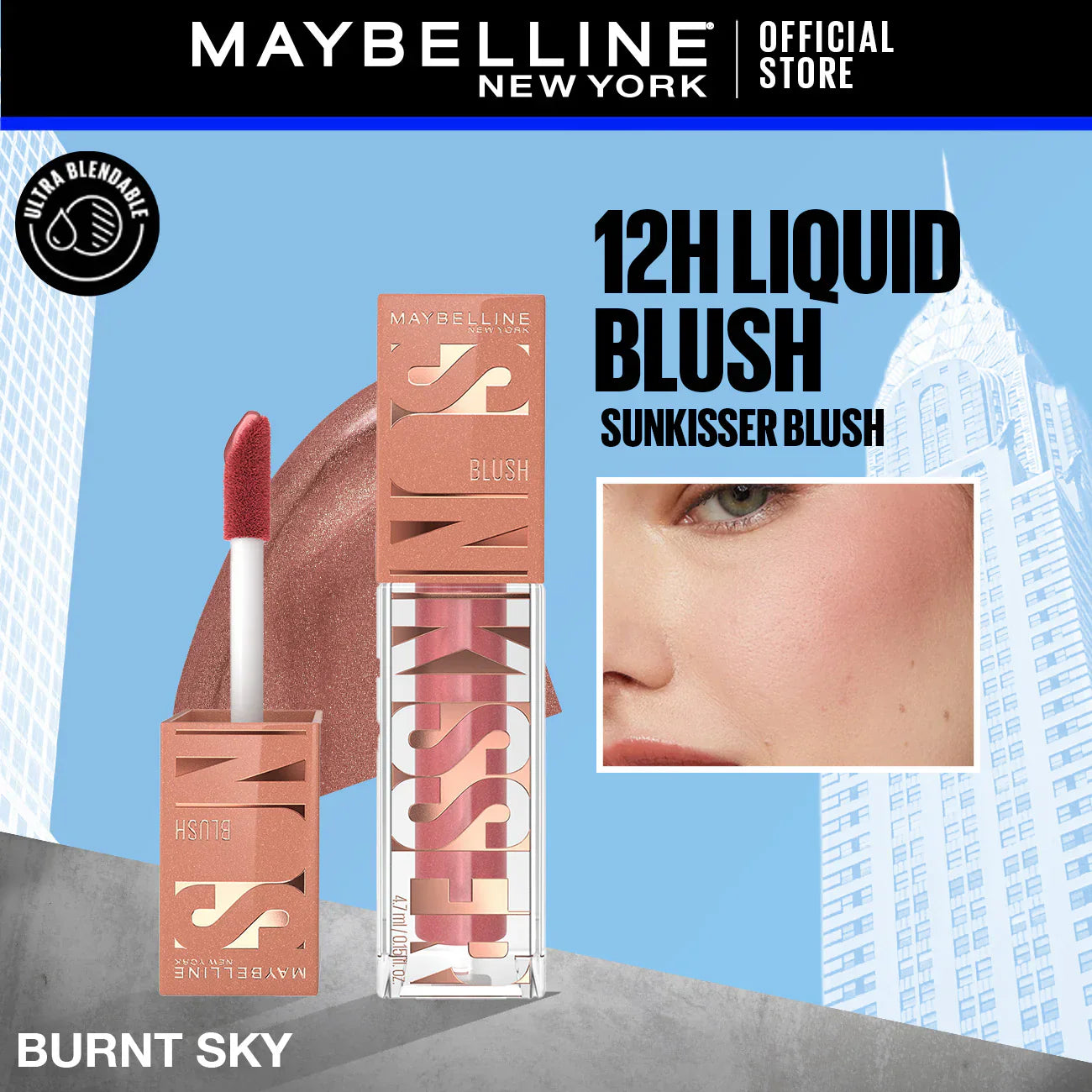 Maybelline Sunkisser Liquid Blush and Bronzer | Best Price in Pakistan original skincare product Pakistan