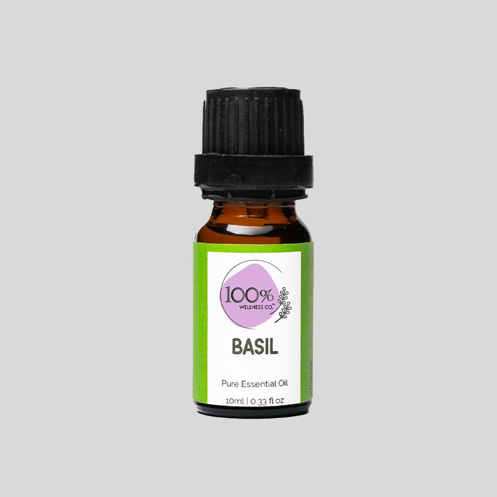 100% Wellness Co Basil Essential Oil | Best Price in Pakistan original skincare product Pakistan