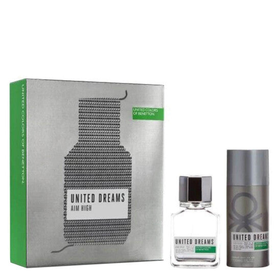 Benetton Men's United Dreams Aim High Gift Set Fragrances | Best Price in Pakistan original skincare product Pakistan