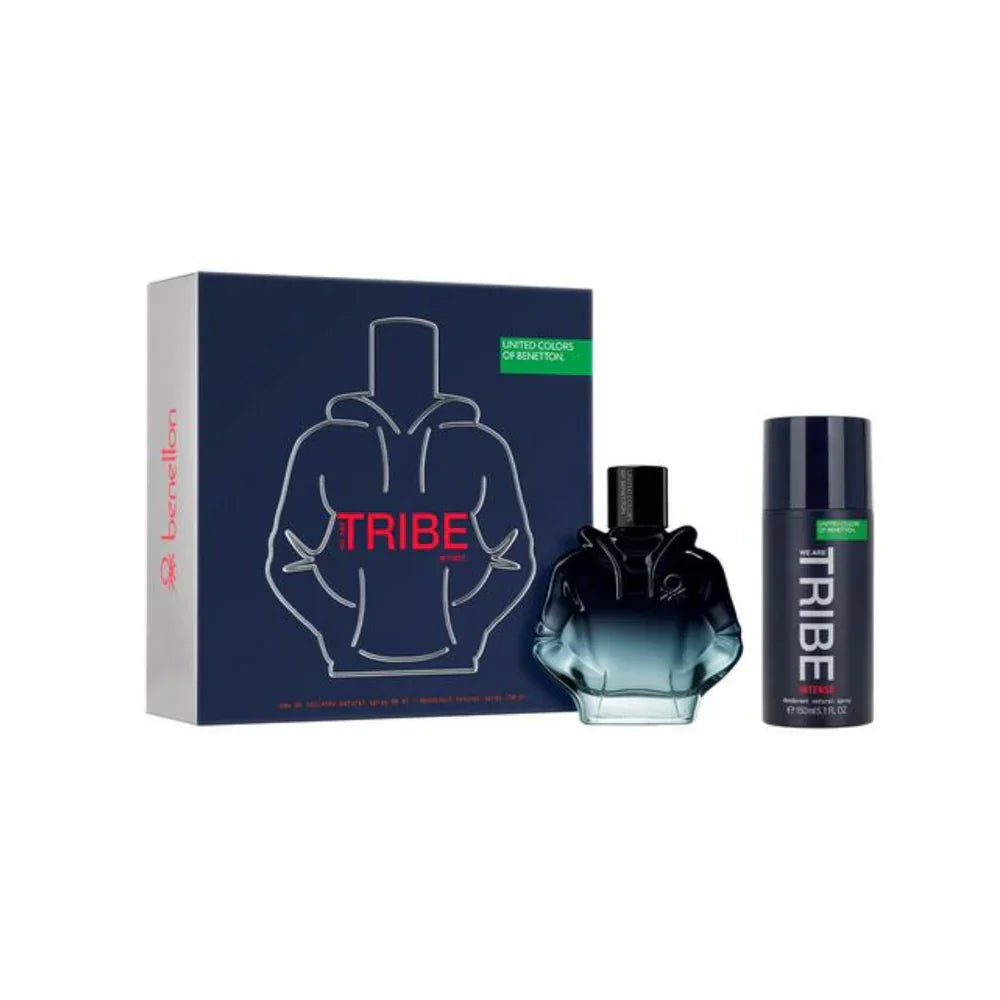 Benetton We Are Tribe Intense For Men Set Edp 90Ml+Deo Spray 150Ml | Best Price in Pakistan original skincare product Pakistan