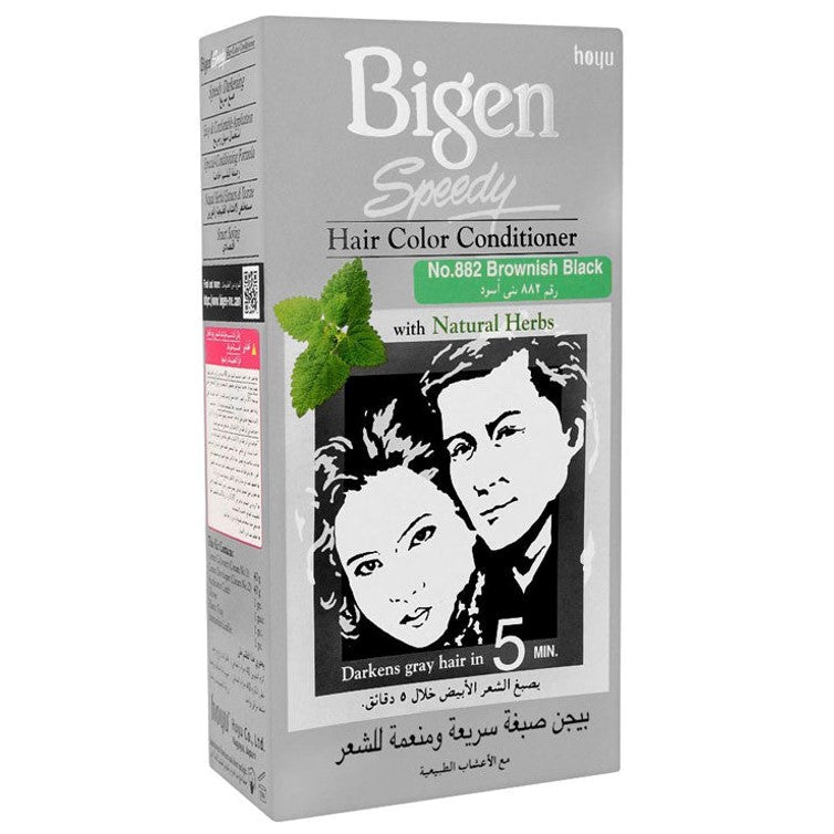 Bigen Speedy Hair Color Conditioner Brownish Black | 882 | Best Price in Pakistan original skincare product Pakistan