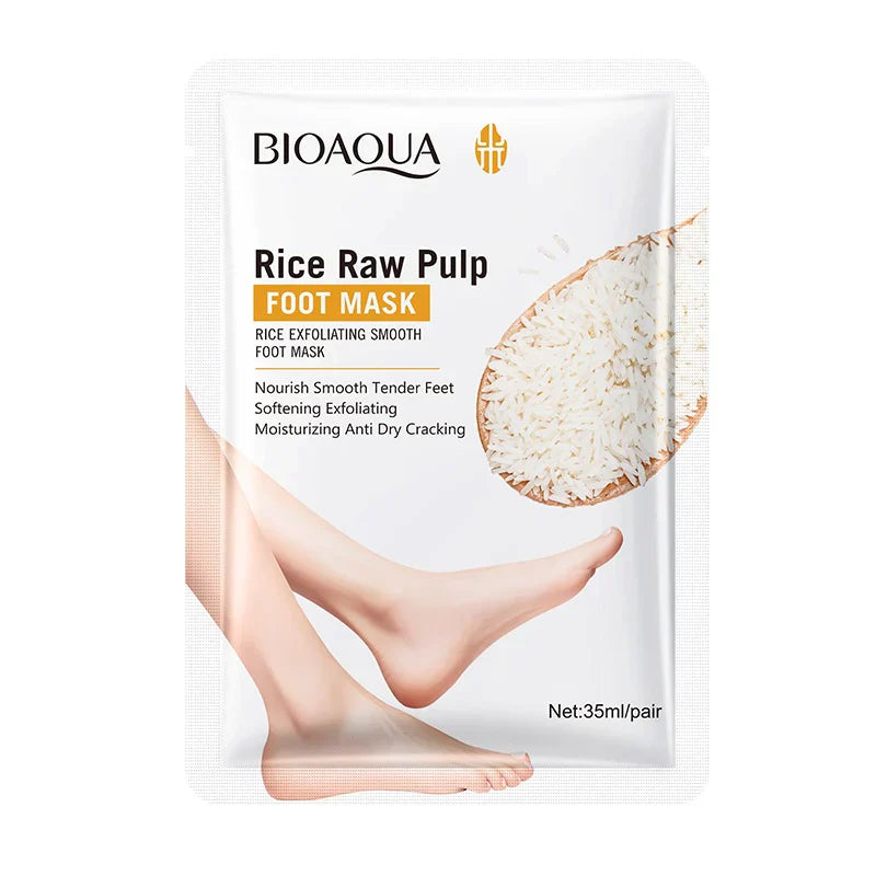 Bio Aqua Rice Raw Pulp Foot Mask 35G | Best Price in Pakistan original skincare product Pakistan Main image