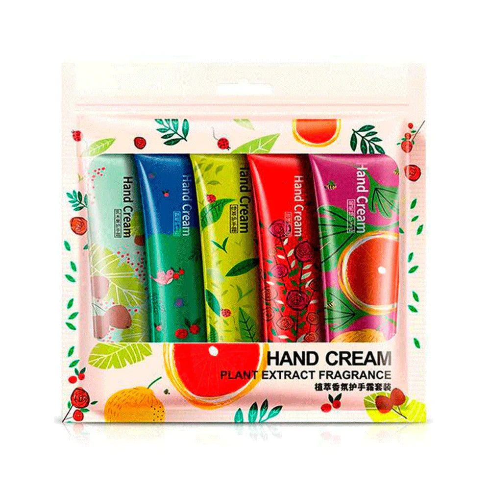 Bioaqua  Plant Fragrance Hand Cream Set 5Pc | Best Price in Pakistan original skincare product Pakistan