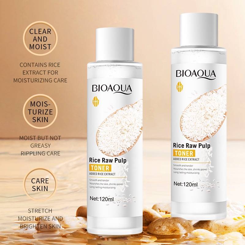 Bioaqua Rice Raw Pulp Toner 120Ml | Best Price in Pakistan original skincare product Pakistan Main image