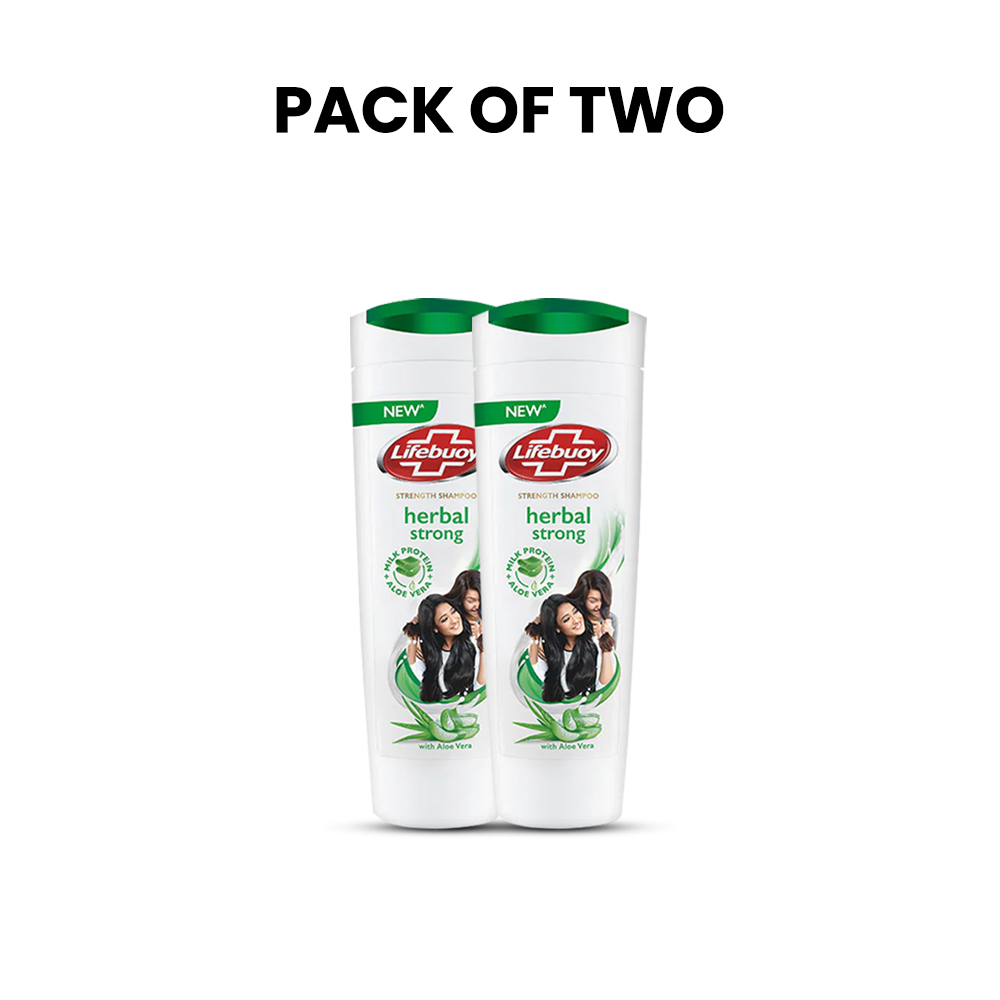 Bundle | Pack of 2 Lifebuoy Herbal Strong Shampoo 175Ml | Best Price in Pakistan original skincare product Pakistan Main image