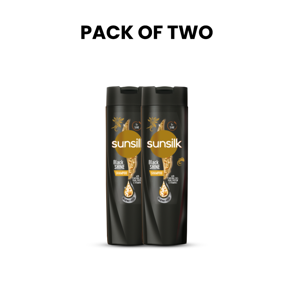 Bundle | Pack of 2 Sunsilk Shampoo Black Shine | 185Ml | Best Price in Pakistan original skincare product Pakistan