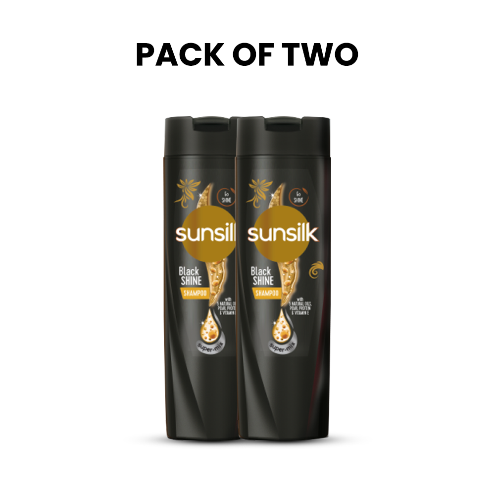 Bundle | Pack of 2 Sunsilk Shampoo Black Shine | 360Ml | Best Price in Pakistan original skincare product Pakistan