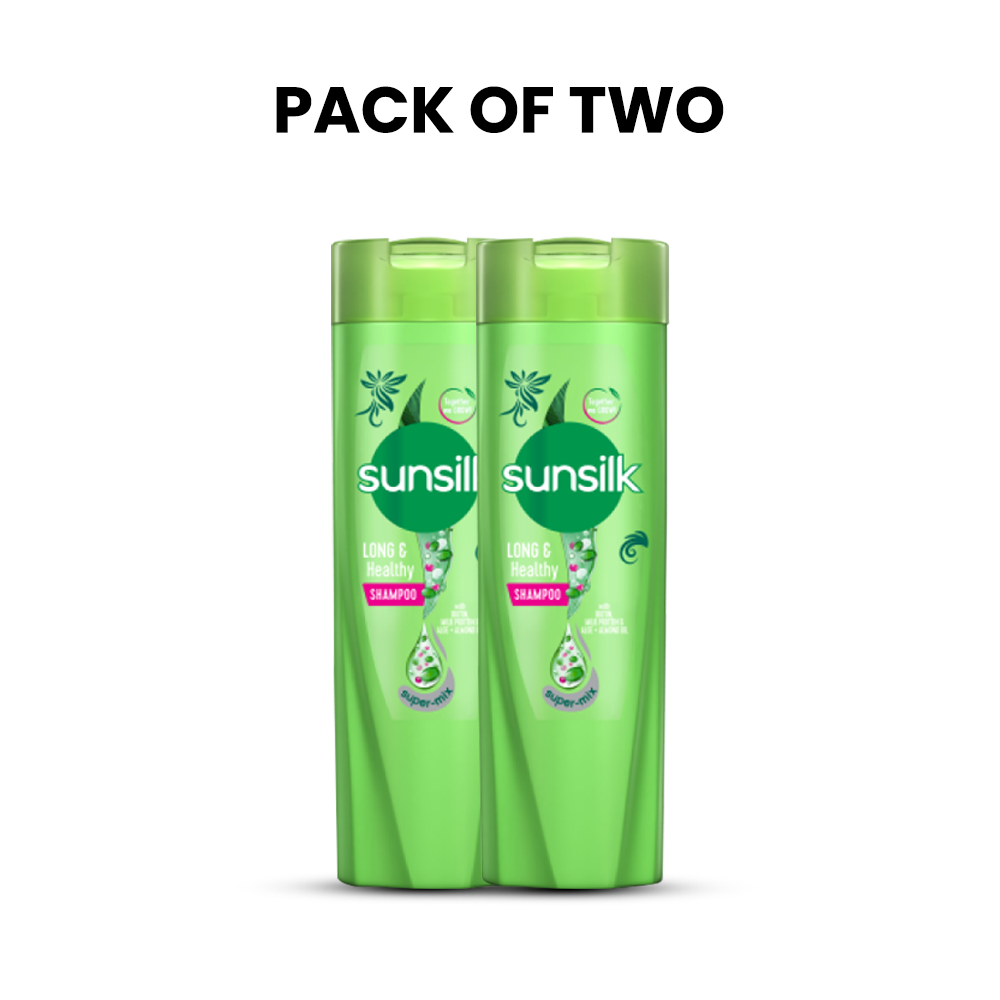 Bundle | Pack of 2 Sunsilk Shampoo Long & Healthy | 360Ml | Best Price in Pakistan original skincare product Pakistan Main image