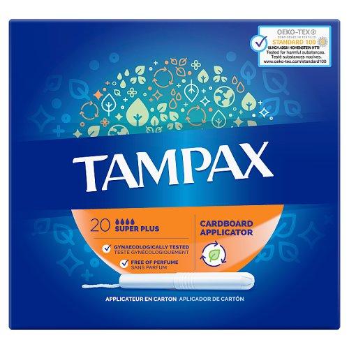 Tampax Tampons Applicator Super Plus 20s | Best Price in Pakistan original skincare product Pakistan مرکزی تصویر