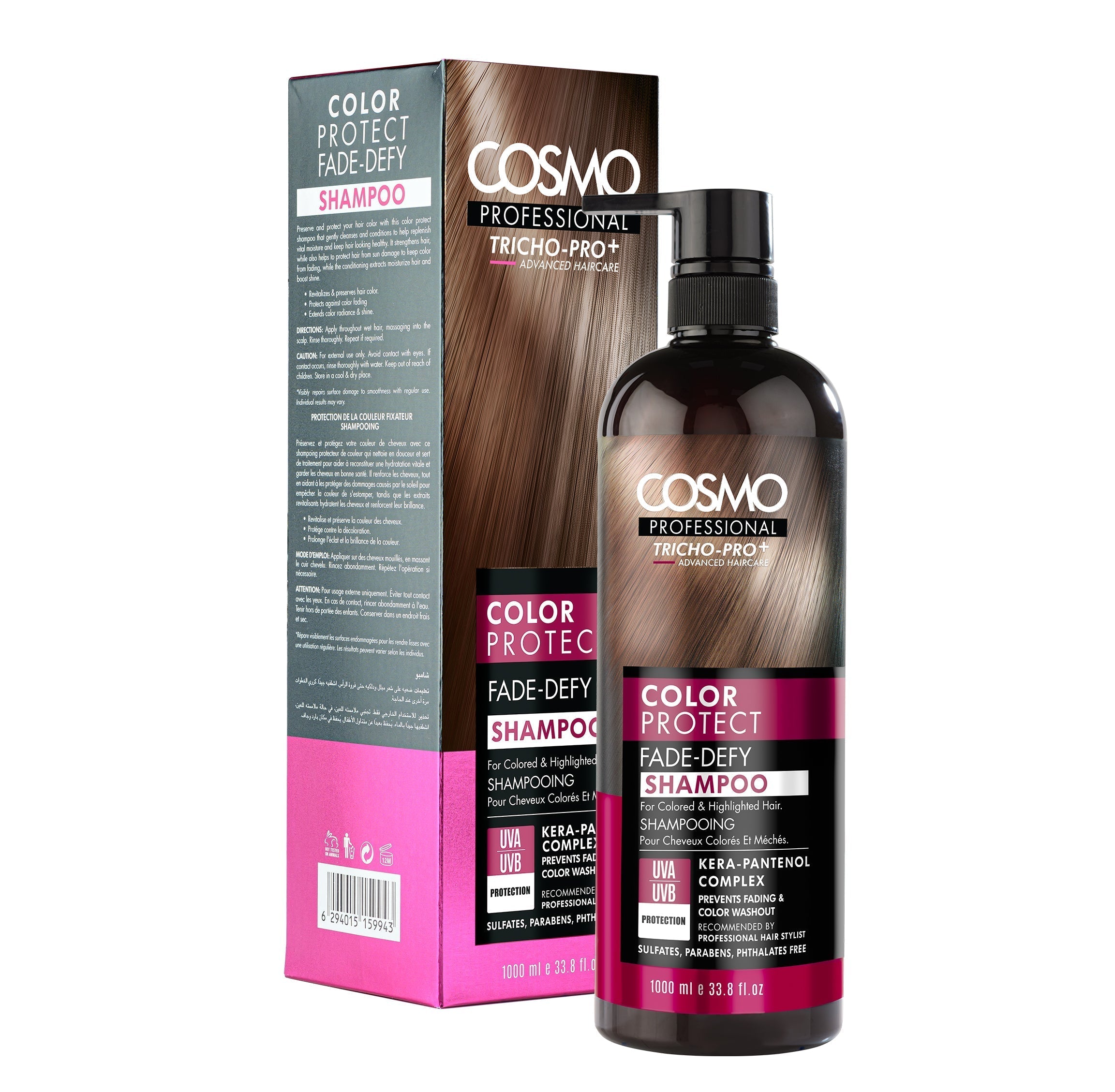 Cosmo Professional Color Protect Fade Defy Shampoo | 1000ml | Best Price in Pakistan original skincare product Pakistan Main image