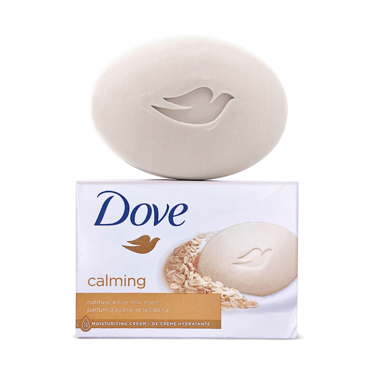 Dove | Calming + Oatmeal Soap 106G | Best Price in Pakistan original skincare product Pakistan مرکزی تصویر