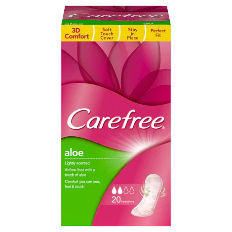 Care Free Panty Liner Aloe Normal Cotton 20 S | Best Price in Pakistan original skincare product Pakistan