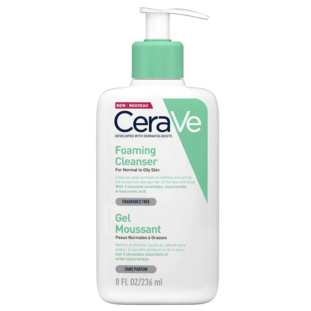 CeraVe | Foaming Facial Cleanser | 236ml | Best Price in Pakistan original skincare product Pakistan مرکزی تصویر
