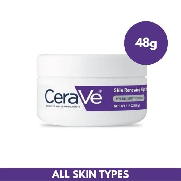 CeraVe Skin Renewing Night Cream | 48g | Best Price in Pakistan original skincare product Pakistan مرکزی تصویر