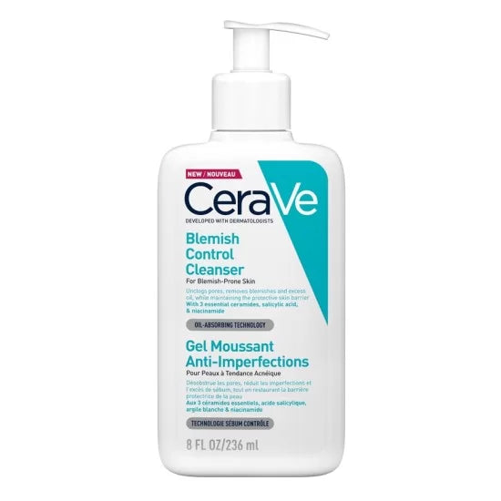 Cerave | Blemish Control Face Cleanser With 2 Salicylic Acid & Niacinamide For Blemish-Prone Skin 236Ml | Best Price in Pakistan original skincare product Pakistan Main image