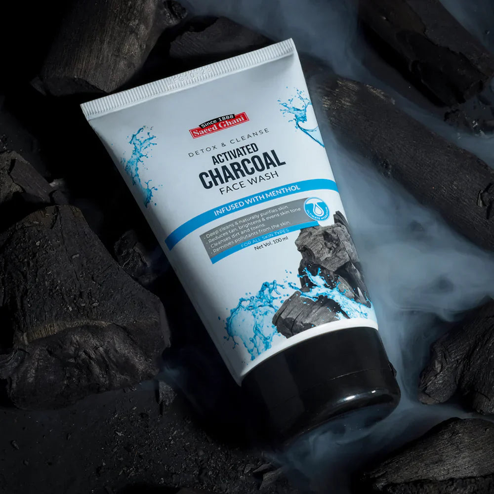 Saeed Ghani | Activated Charcoal Face Wash | Detox & Cleanse | Best Price in Pakistan original skincare product Pakistan Main image