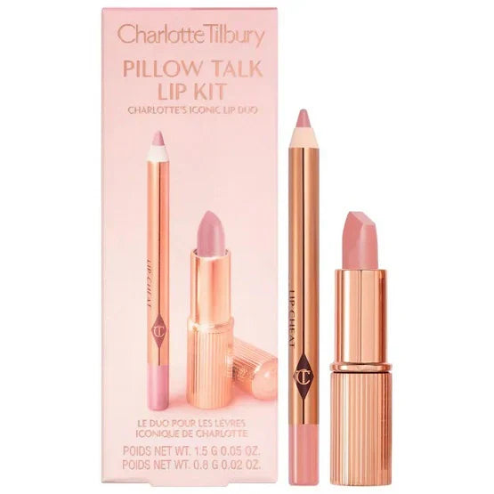 Charlotte Tilbury | Mini Pillow Talk Lipstick & Liner Set | Pillow Talk Fair | Best Price in Pakistan original skincare product Pakistan مرکزی تصویر