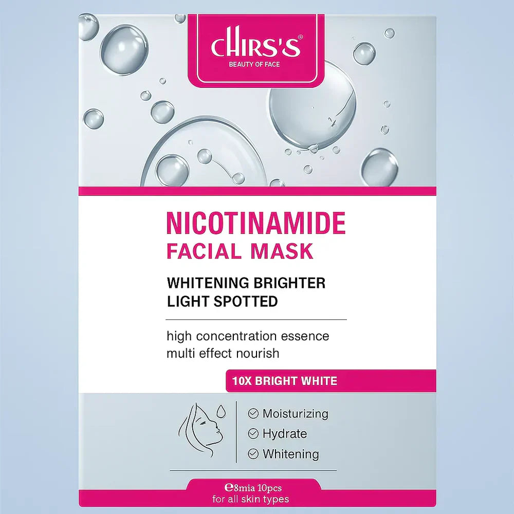 Chirs's | Nicotinamide Whitening Facial Mask | 25ml | Best Price in Pakistan original skincare product Pakistan