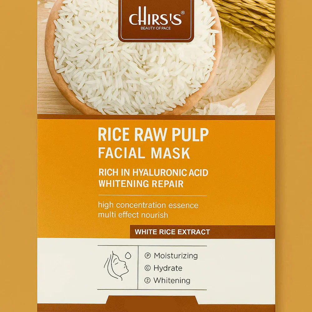 Chirs's | Rice Raw Pulp Hydrate Facial Mask | 25ml | Best Price in Pakistan original skincare product Pakistan Main image