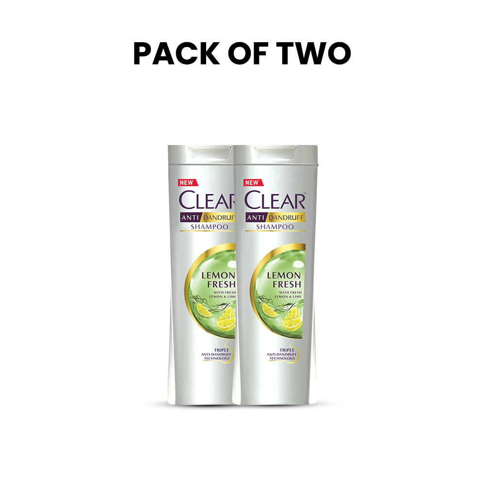 Bundle | Pack of 2 Clear Shampoo Lemon Fresh | 185Ml | Best Price in Pakistan original skincare product Pakistan