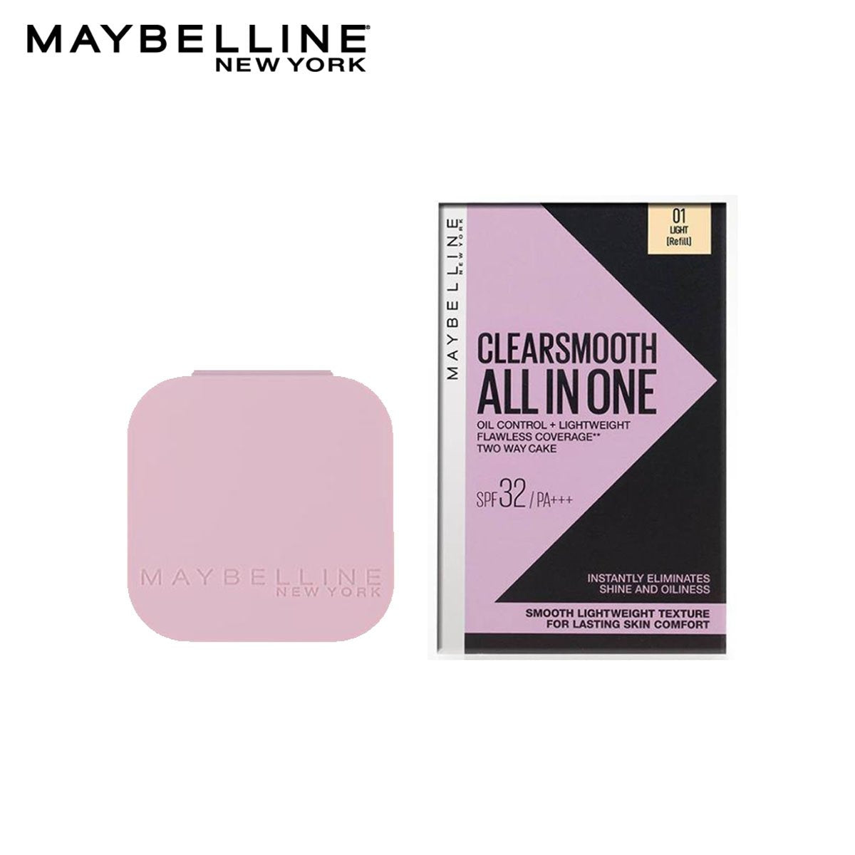 Maybelline | Clear Smooth All In One Powder Foundation Refill | 01 Light | Best Price in Pakistan original skincare product Pakistan مرکزی تصویر