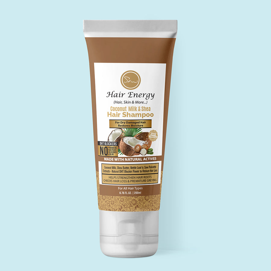 Hair Energy 100 Organic Aloevera GelCoconut Milk & Shea Hair Shampoo | Best Price in Pakistan original skincare product Pakistan Main image