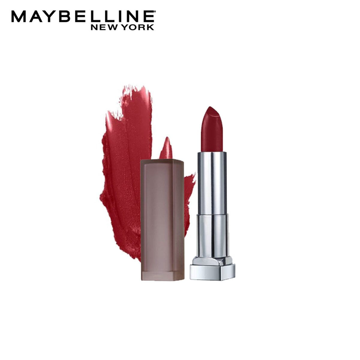 Maybelline | Color Sensational Creamy Matte Lipstick Mini | 695 Divine Wine | Best Price in Pakistan original skincare product Pakistan مرکزی تصویر
